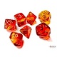 Gemini 7-die Set Translucent Red- Yellow/gold