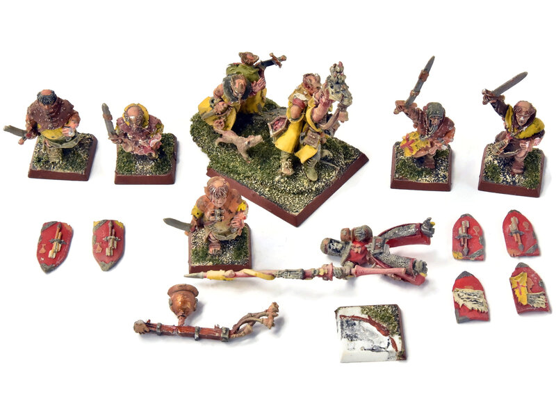 Games Workshop BRETONNIA Grail Reliquae with 5 pilgrims #1 METAL Warhammer Fantasy Old World