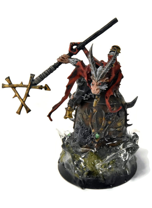 SKAVEN Plague Priest #11 WELL PAINTED Warhammer Fantasy Old World