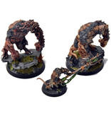Games Workshop SKAVEN 2 Rat Ogors & packmaster #12 WELL PAINTED Warhammer Fantasy