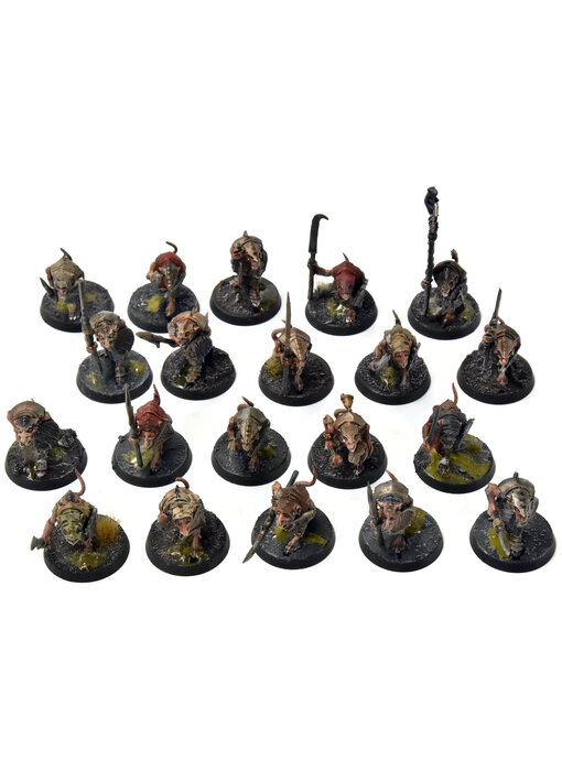 SKAVEN 20 Clanrats #2 WELL PAINTED Warhammer Sigmar