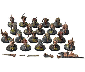 SKAVEN 20 Clanrats #5 WELL PAINTED Broken & Missing Bits Warhammer Sigmar