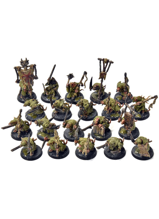 SKAVEN 20 Plague Monks #1 WELL PAINTED Warhammer Sigmar