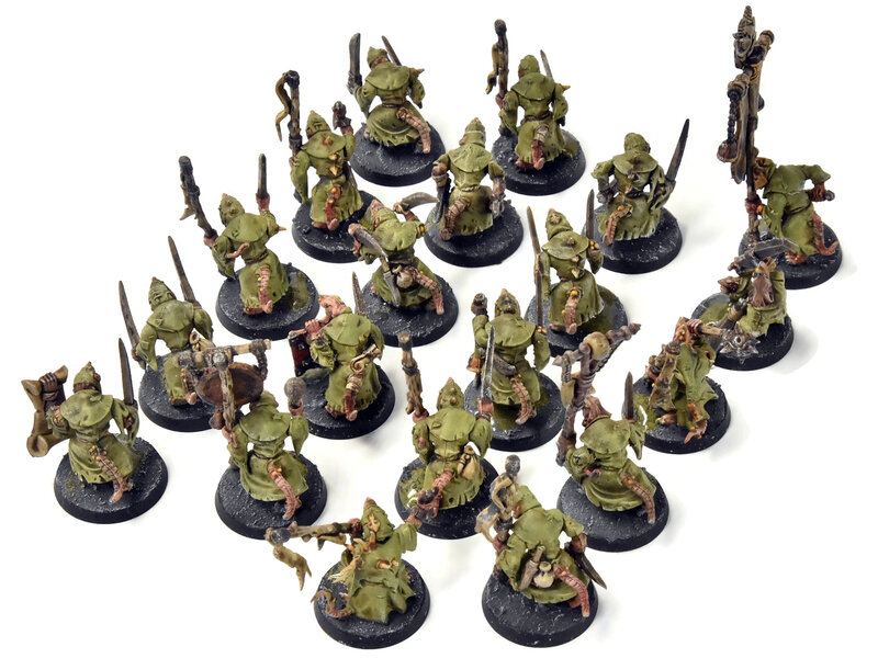 Games Workshop SKAVEN 20 Plague Monks #1 WELL PAINTED Warhammer Sigmar