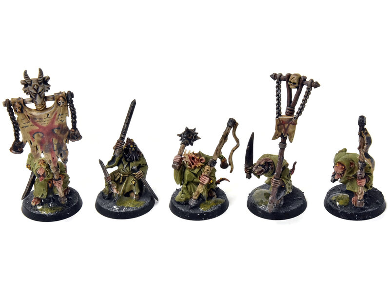 Games Workshop SKAVEN 20 Plague Monks #1 WELL PAINTED Warhammer Sigmar