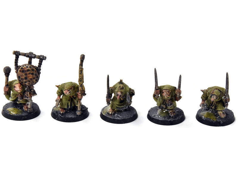 Games Workshop SKAVEN 20 Plague Monks #1 WELL PAINTED Warhammer Sigmar