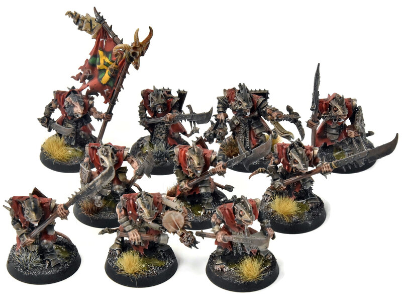 Games Workshop SKAVEN 10 Stormvermin #1 WELL PAINTED Warhammer Sigmar