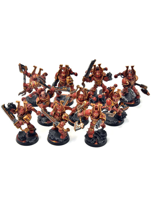 CHAOS SPACE MARINES World Eaters 10 Khorne Berzerkers #1 OOP Warhammer 40K