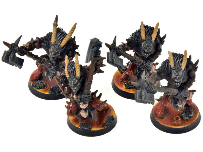 Games Workshop CHAOS DAEMONS 4 Bloodletters #3 Classic METAL Warhammer 40K