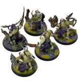 Games Workshop MAGGOTKIN OF NURGLE 5 Putrid Blightkings #1 Converted WELL PAINTED Sigmar