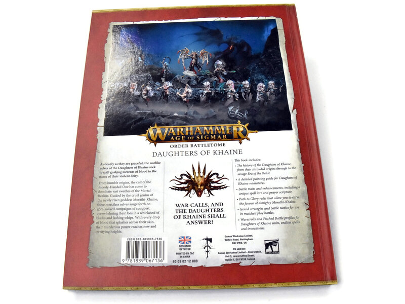 Games Workshop DAUGHTERS OF KHAINE Battletome Good Condition Warhammer Sigmar Book