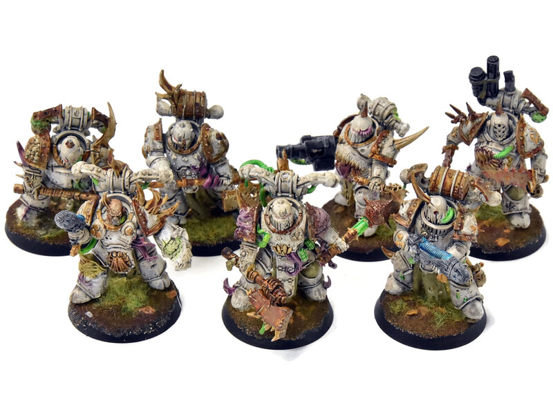 Games Workshop DEATH GUARD 7 Plague Marines #3 Warhammer 40K