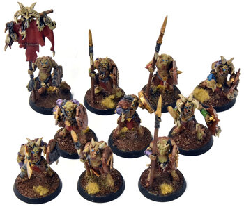 BEAST OF CHAOS 10 Ungors #2 WELL PAINTED Warhammer Sigmar