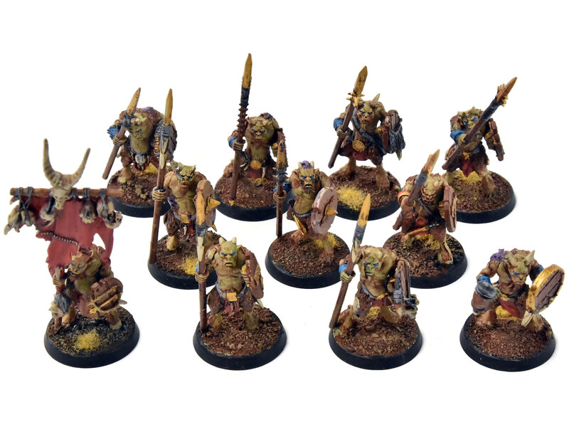 Games Workshop BEAST OF CHAOS 10 Ungors #1 WELL PAINTED Warhammer Sigmar