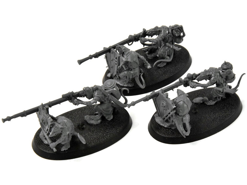 Games Workshop SKAVEN 3 Warplock Jezzails #1 Warhammer Sigmar Skaventide