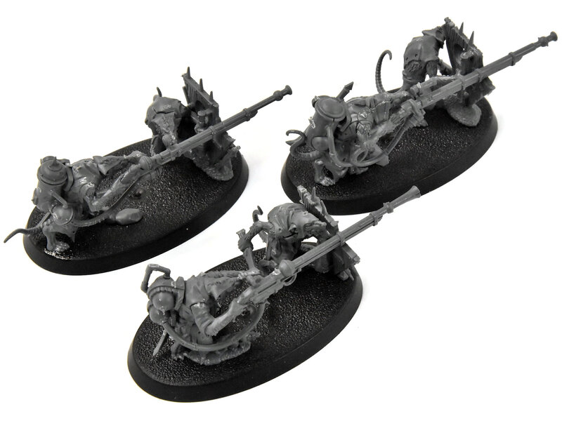 Games Workshop SKAVEN 3 Warplock Jezzails #1 Warhammer Sigmar Skaventide