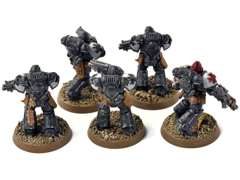 Games Workshop BLACK TEMPLARS 5 Intercessors #1 Warhammer 40K WELL PAINTED