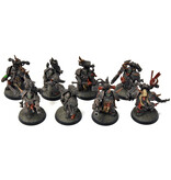 Games Workshop DEATH GUARD 8 Plague Marines #2 Warhammer 40K WELL PAINTED