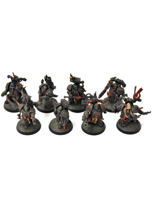DEATH GUARD 8 Plague Marines #2 Warhammer 40K WELL PAINTED