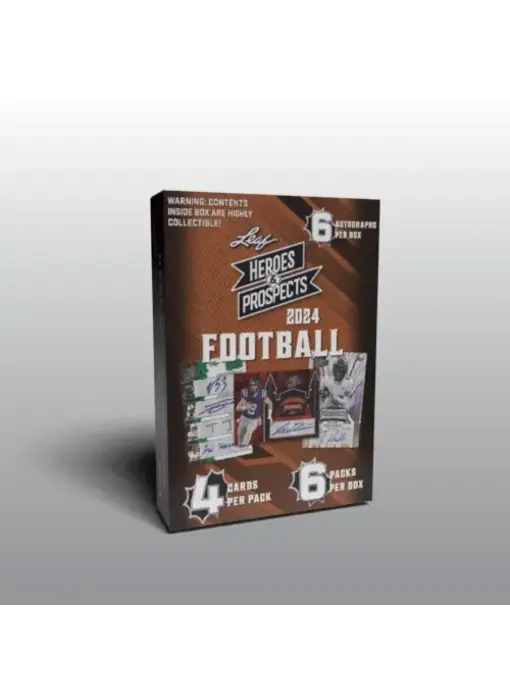 2024 Leaf Heroes & Propects Football Hobby Box