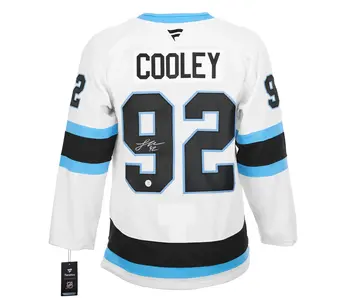 Logan Cooley Utah Autographed Fanatics Premium Jersey