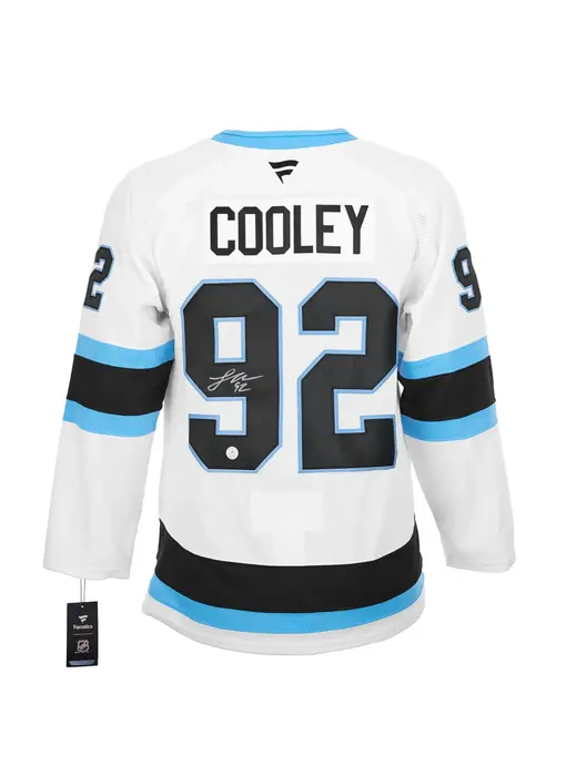 Logan Cooley Utah Autographed Fanatics Premium Jersey