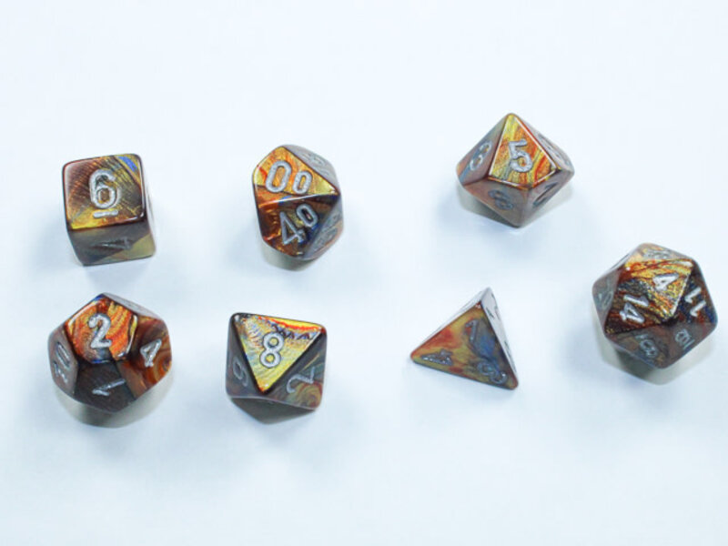 Chessex Mini Lustrous 7-Die Set Gold/Silver (CHX20493)