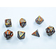 Mini Lustrous 7-Die Set Gold/Silver (CHX20493)