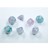 Chessex Mini Nebula 7-Die Set Wisteria/White (CHX20545)