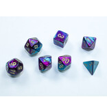 Chessex Mini Gemini 7-Die Set Purple-Teal/Gold
