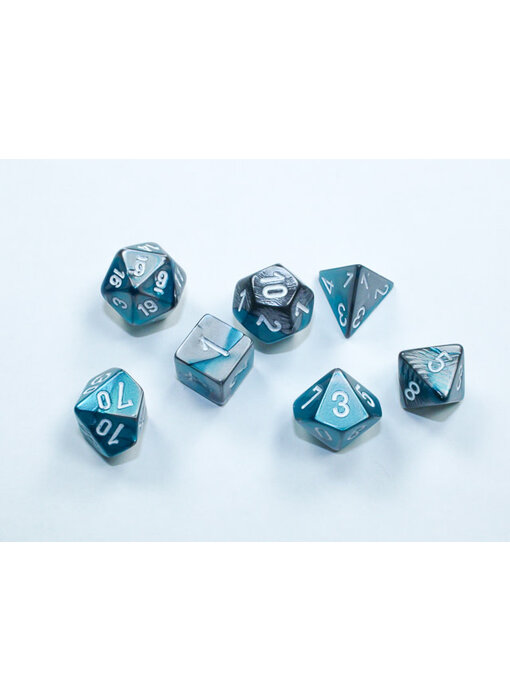 Mini Gemini 7-Die Set Steel-Teal/White (CHX20656)