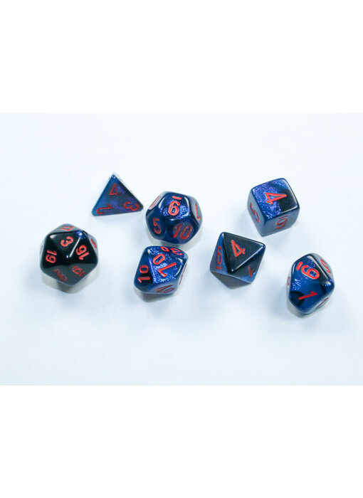 Mini Gemini 7-Die Set Black-Starlight/Red (CHX20658)