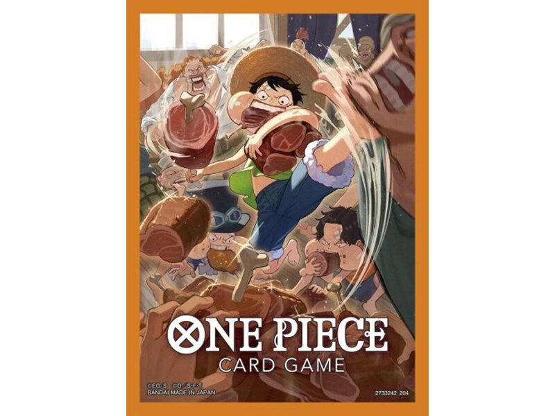 Bandai Bandai One Piece Trading Card Supplies - Deck Protectors - Monkey.D.Luffy (70 Sleeves)