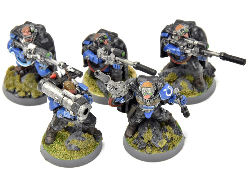 Games Workshop SPACE MARINES 5 Scouts With Sniper Riffle #1 Warhammer 40K