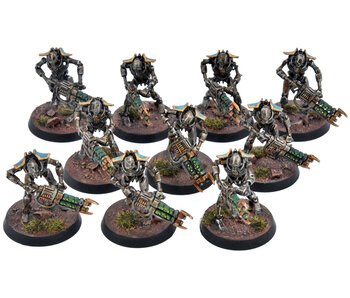 NECRONS 10 Warriors #2 WELL PAINTED Warhammer 40K