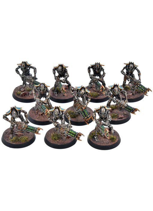 NECRONS 10 Warriors #2 WELL PAINTED Warhammer 40K