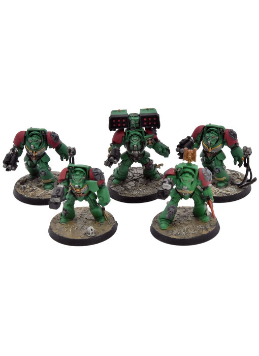 SPACE MARINES 5 Terminators #5 Warhammer 40K WELL PAINTED Salamanders