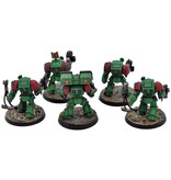 Games Workshop SPACE MARINES 5 Terminators #5 Warhammer 40K WELL PAINTED Salamanders