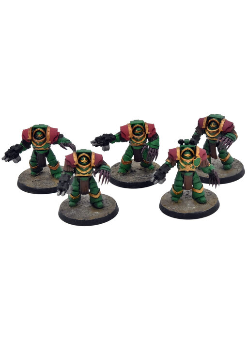 SPACE MARINES Horus Heresy 5 Cataphractii Terminators #2 WELL PAINTED 40K