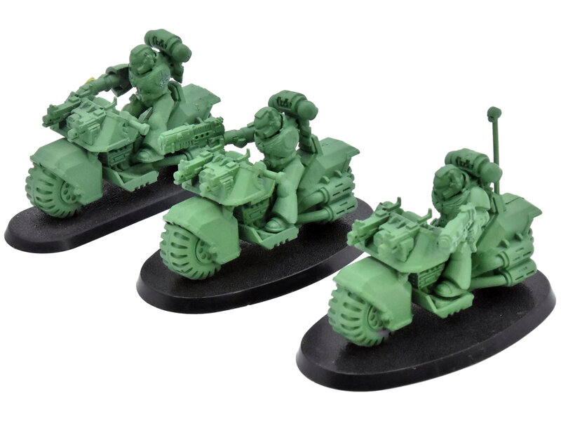 Games Workshop SPACE MARINES 3 Bikers #2 Missing Arms Warhammer 40K