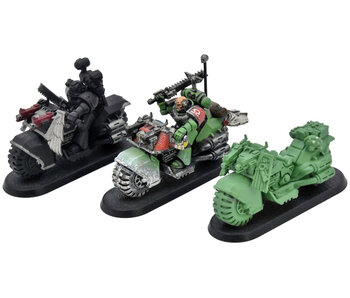 SPACE MARINES 3 Bikers #4 Missing Rider Warhammer 40K