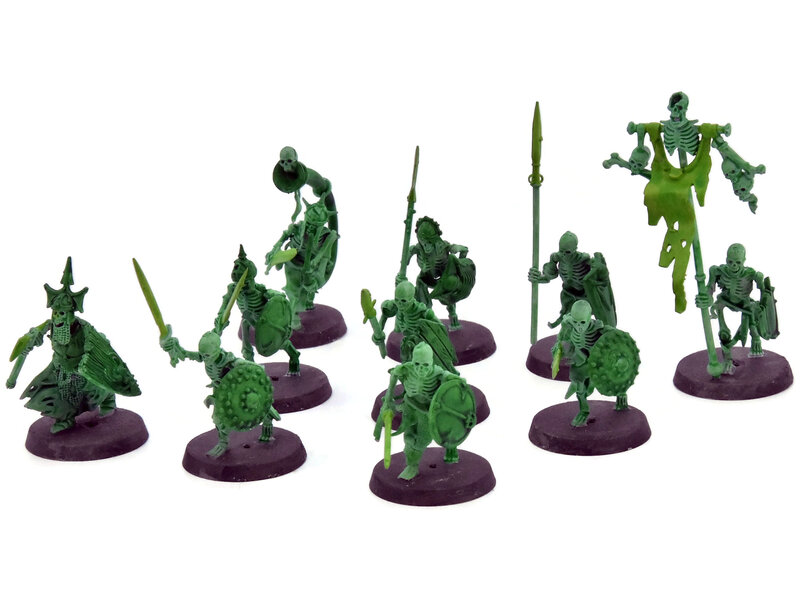 Games Workshop SOULBLIGHT GRAVELORDS 10 Deathrattle Skeletons #2 WELL PAINTED Sigmar