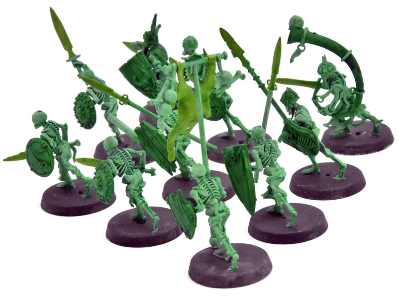 Games Workshop SOULBLIGHT GRAVELORDS 10 Deathrattle Skeletons #2 WELL PAINTED Sigmar