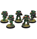 Games Workshop SPACE MARINES 5 Intercessors #1 WELL PAINTED Warhammer 40K
