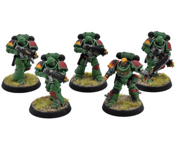 SPACE MARINES 5 Intercessors #1 WELL PAINTED Warhammer 40K