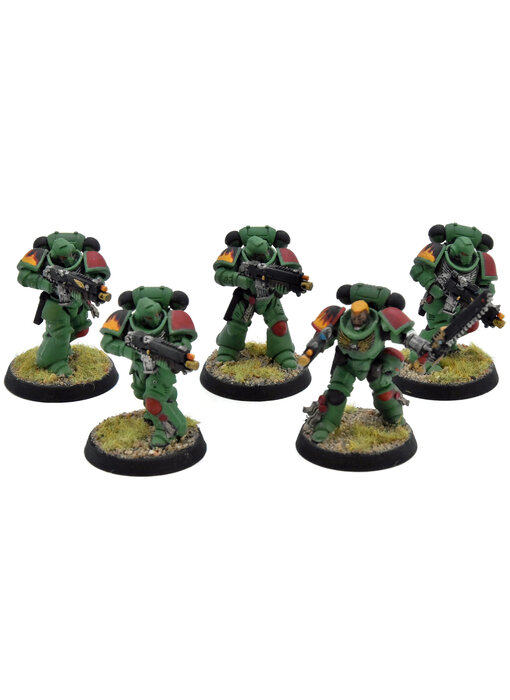 SPACE MARINES 5 Intercessors #1 WELL PAINTED Warhammer 40K