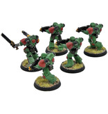 Games Workshop SPACE MARINES 5 Intercessors #1 WELL PAINTED Warhammer 40K
