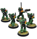 Games Workshop SPACE MARINES 5 Intercessors #1 WELL PAINTED Warhammer 40K