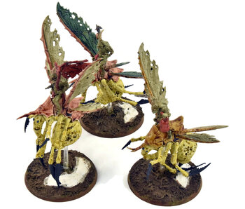 MAGGOTKIN OF NURGLE 3 Plague Drones Of Nurgle #1 WELL PAINTED Sigmar