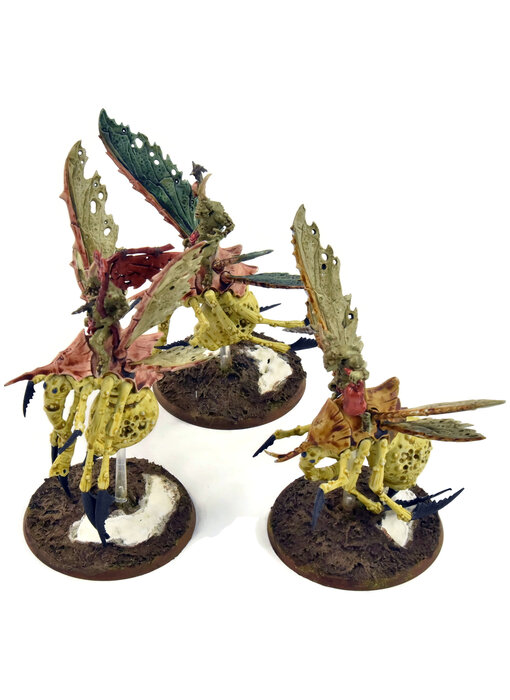 MAGGOTKIN OF NURGLE 3 Plague Drones Of Nurgle #1 WELL PAINTED Sigmar